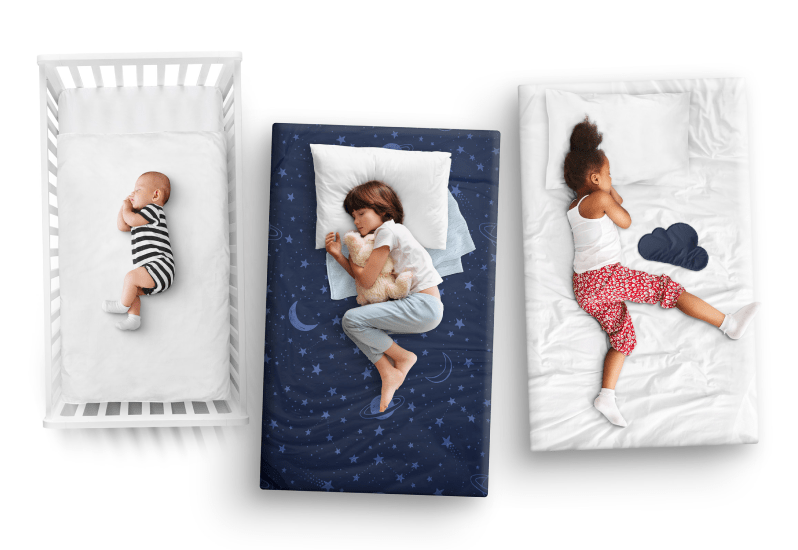 toddler baby and child sleeping in cribs | Batelle